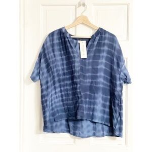 Just Living Tie Dye Loose Cotton Crop Top